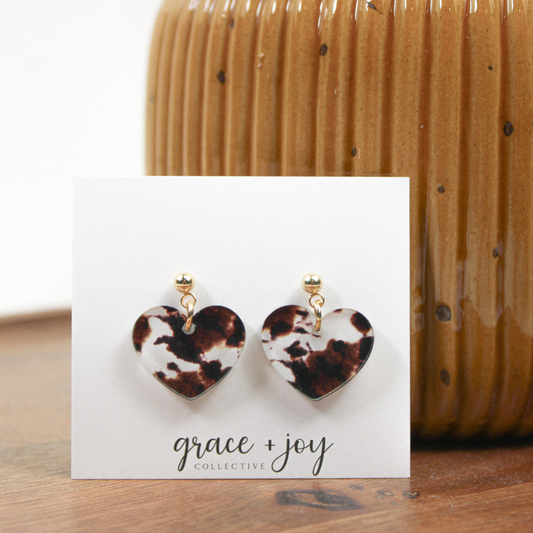 Cow print Earrings - Dangle image 1