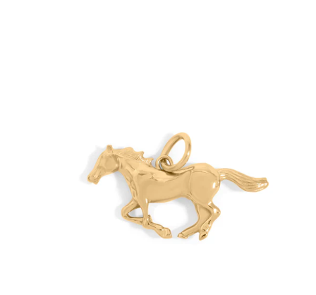 Horse Charm Stainless Steel - 18k Gold PVD
