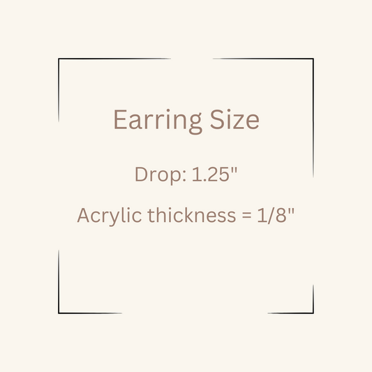Spring Floral Earrings Blue - Dangle image 1