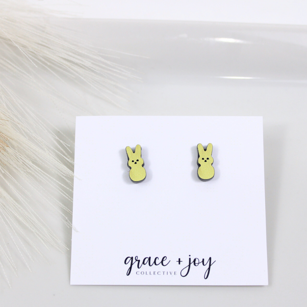 Easter Peep Earrings -Studs image 2