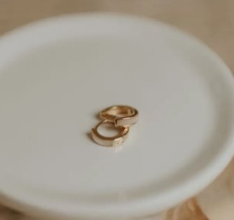 Ruth Pearl Hoop Earring -gold vermeil image 0