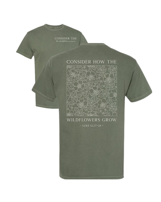 Consider the Wildflowers Christian T-Shirt