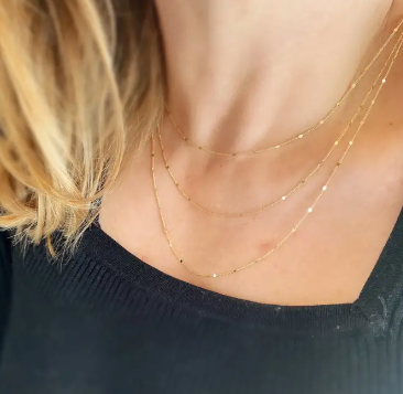 Curb Necklace - 18k Gold Filled, 14", 16", 18", 20" image 1