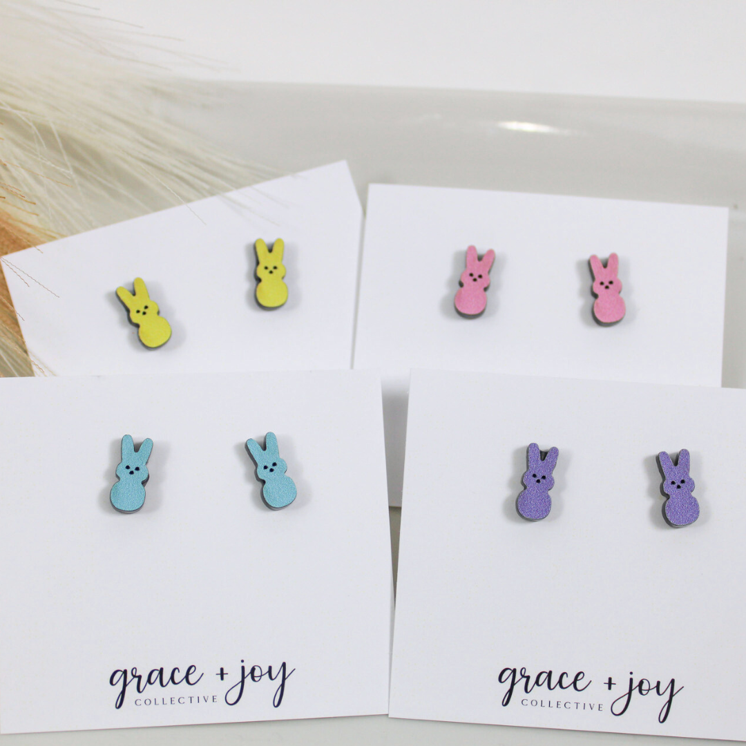Easter Peep Earrings -Studs image 0