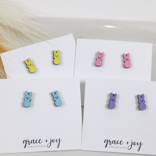 Easter Peep Earrings -Studs image 0
