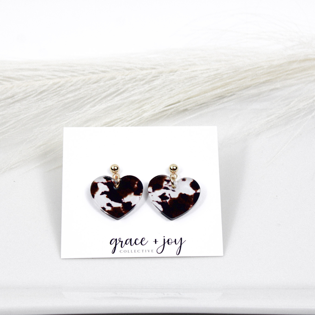 Cow print Earrings - Dangle image 3