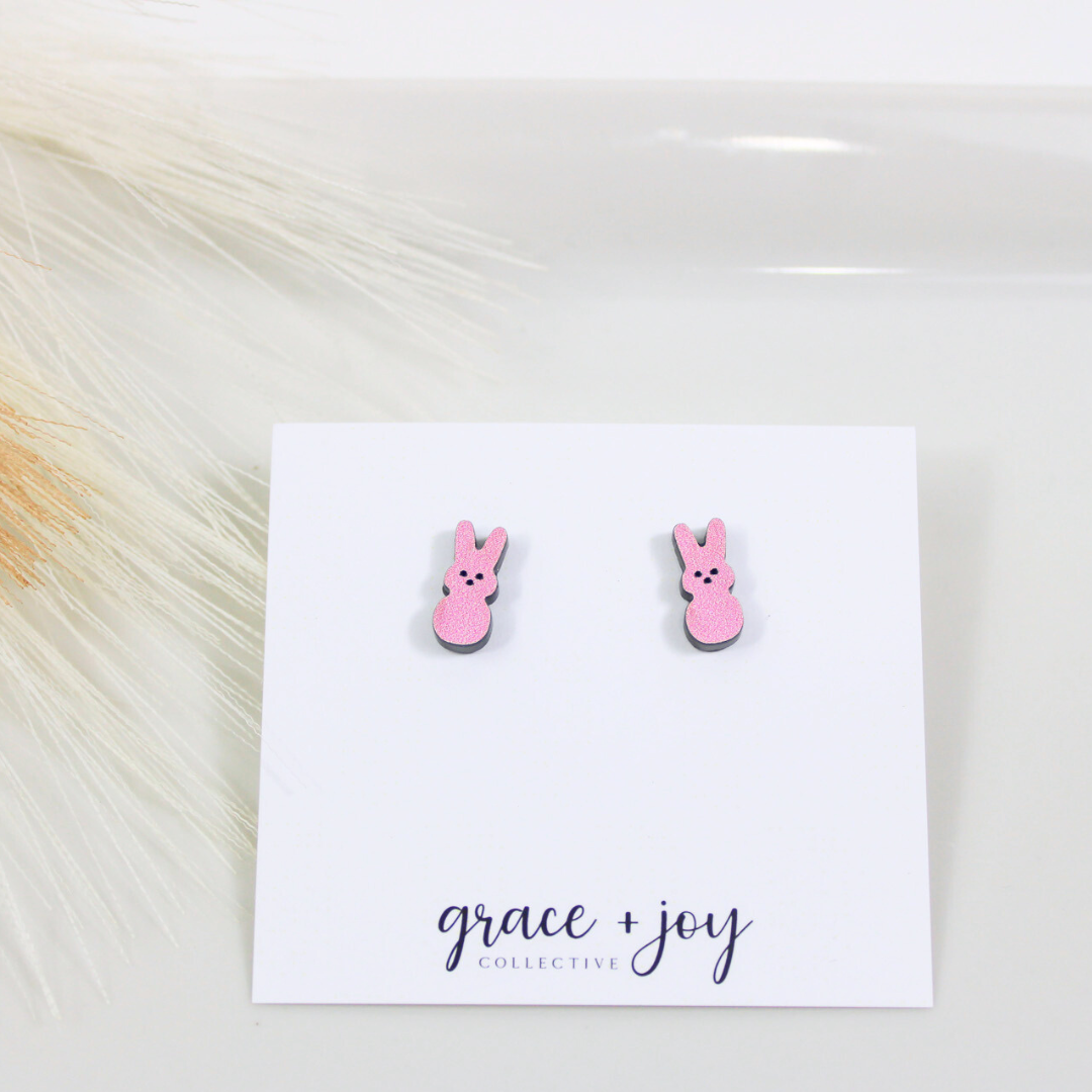 Easter Peep Earrings -Studs image 4