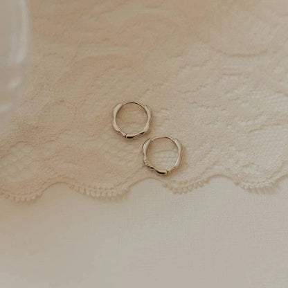 Lola Floral Huggie Hoops
