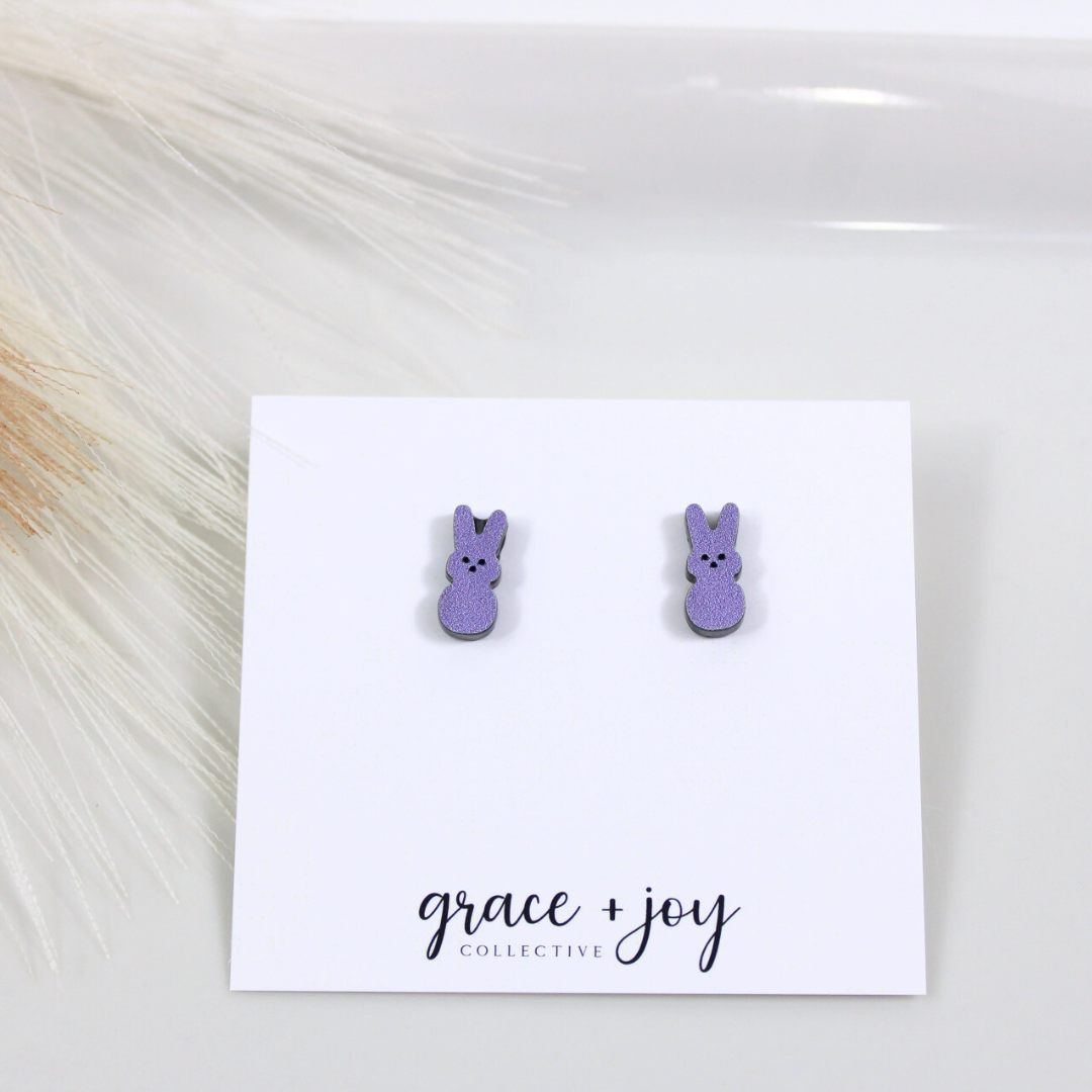 Easter Peep Earrings -Studs image 5