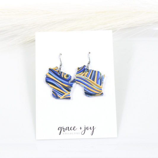 Wisconsin Milwaukee Brewer Earrings -Dangle image 0