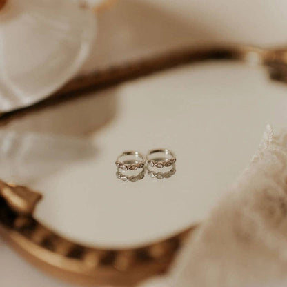 May Raindrop Huggie Hoops