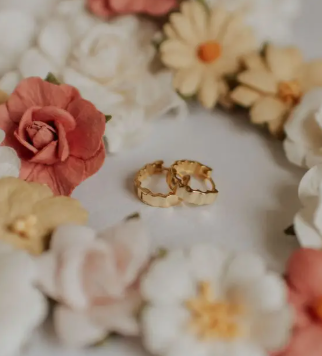 Tate Huggie Hoop Earring - sterling silver or gold vermeil image 3