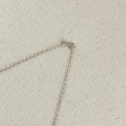 Sterling Silver Singapore Chain 1.2mm Rhodium Plated Finish