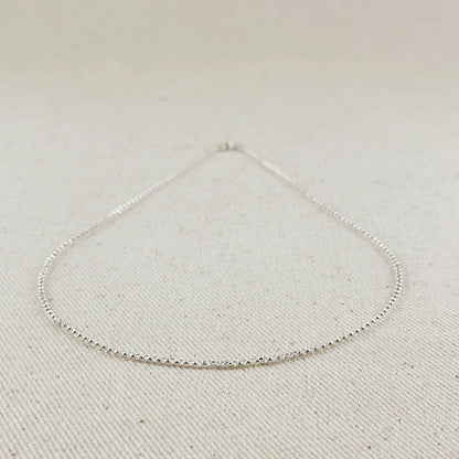 Sterling Silver Round Rolo Chain 1.5mm