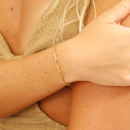 Cross Chain Bracelet