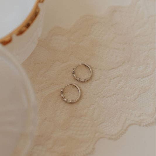 May Raindrop Huggie Hoops
