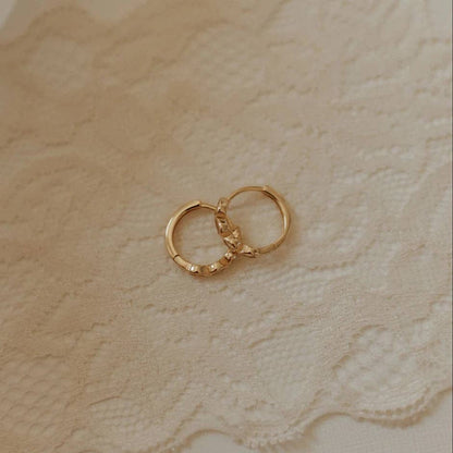 May Raindrop Huggie Hoops