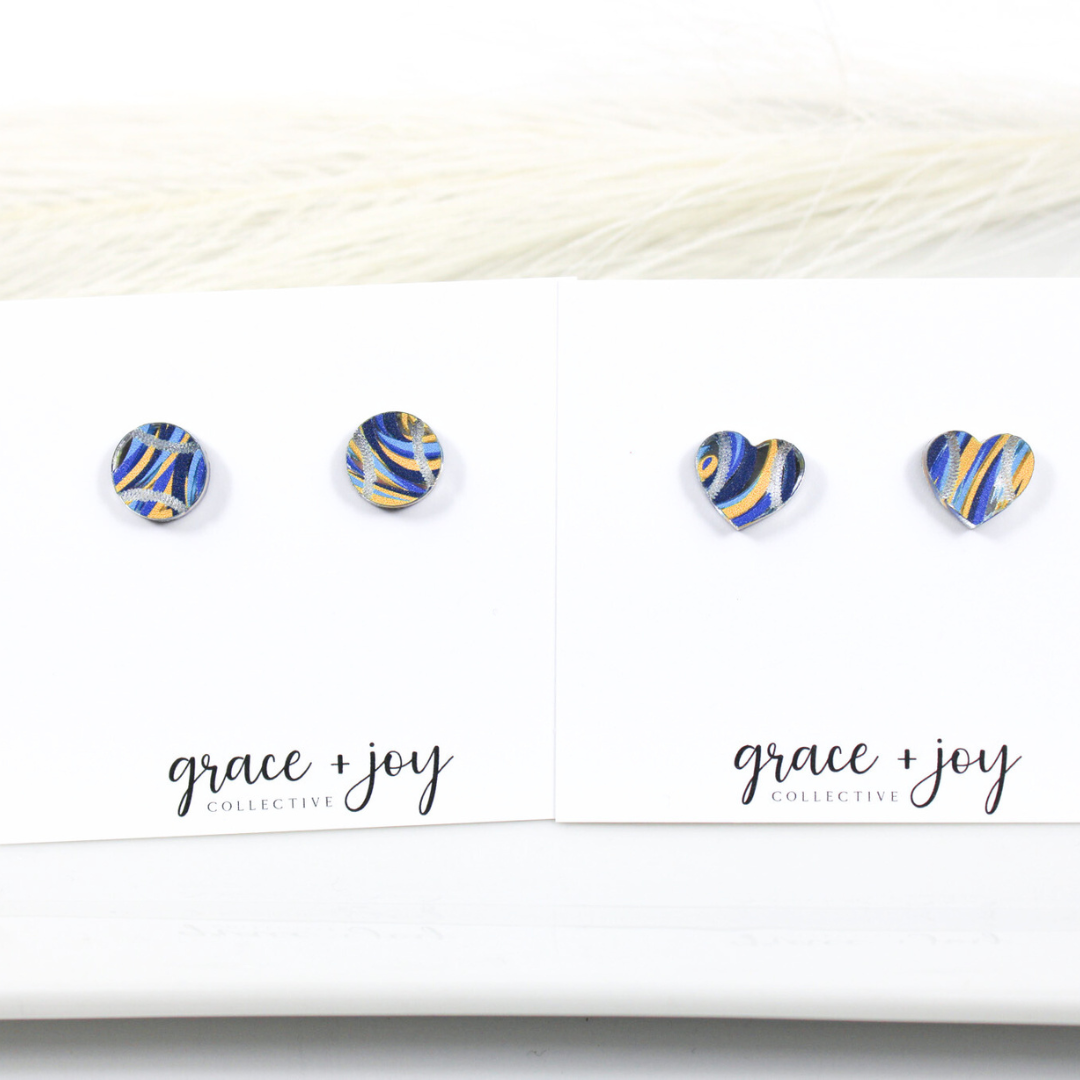 Milwaukee Brewer Earrings -Stud basball image 2