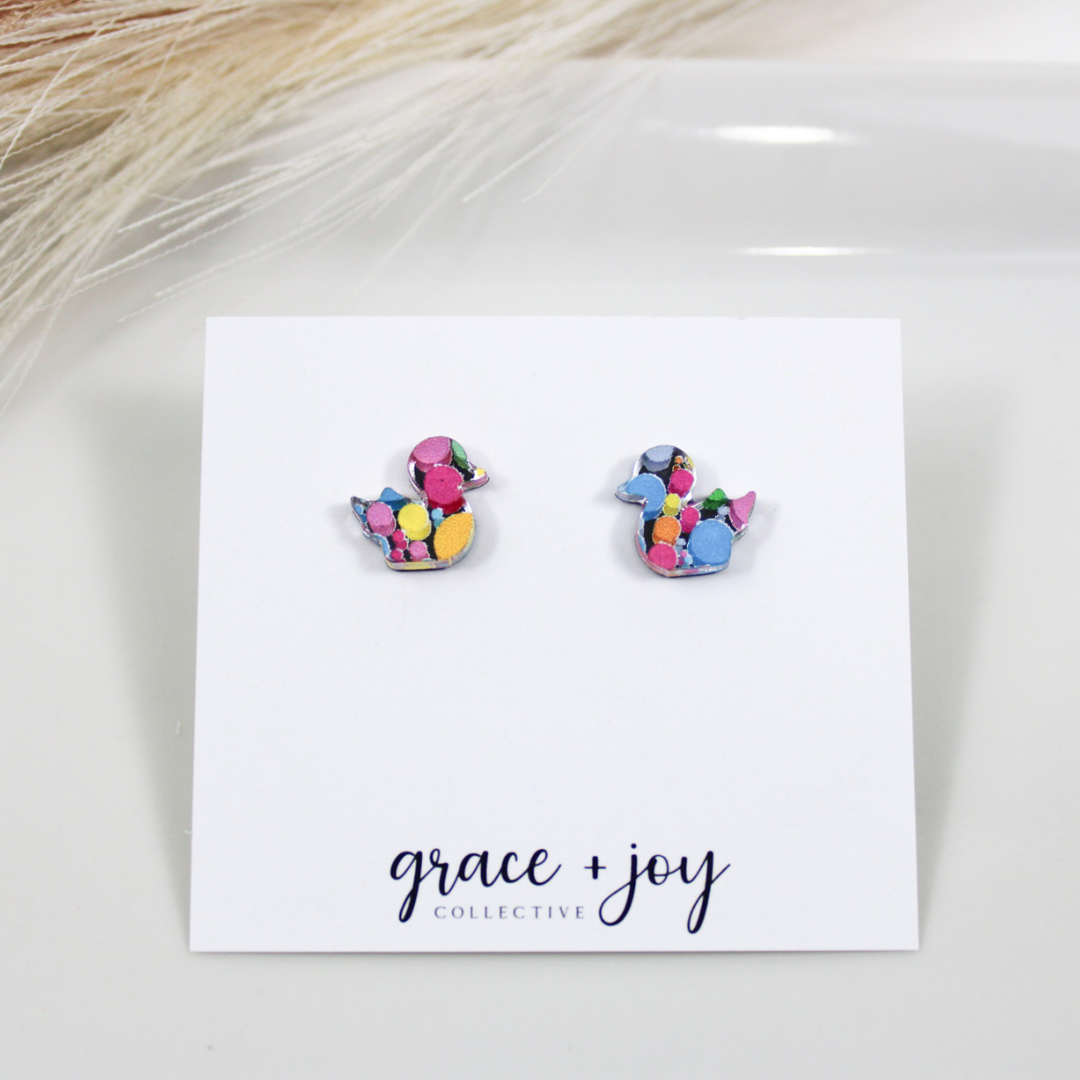 Rubber Duckie Stud Earrings image 0