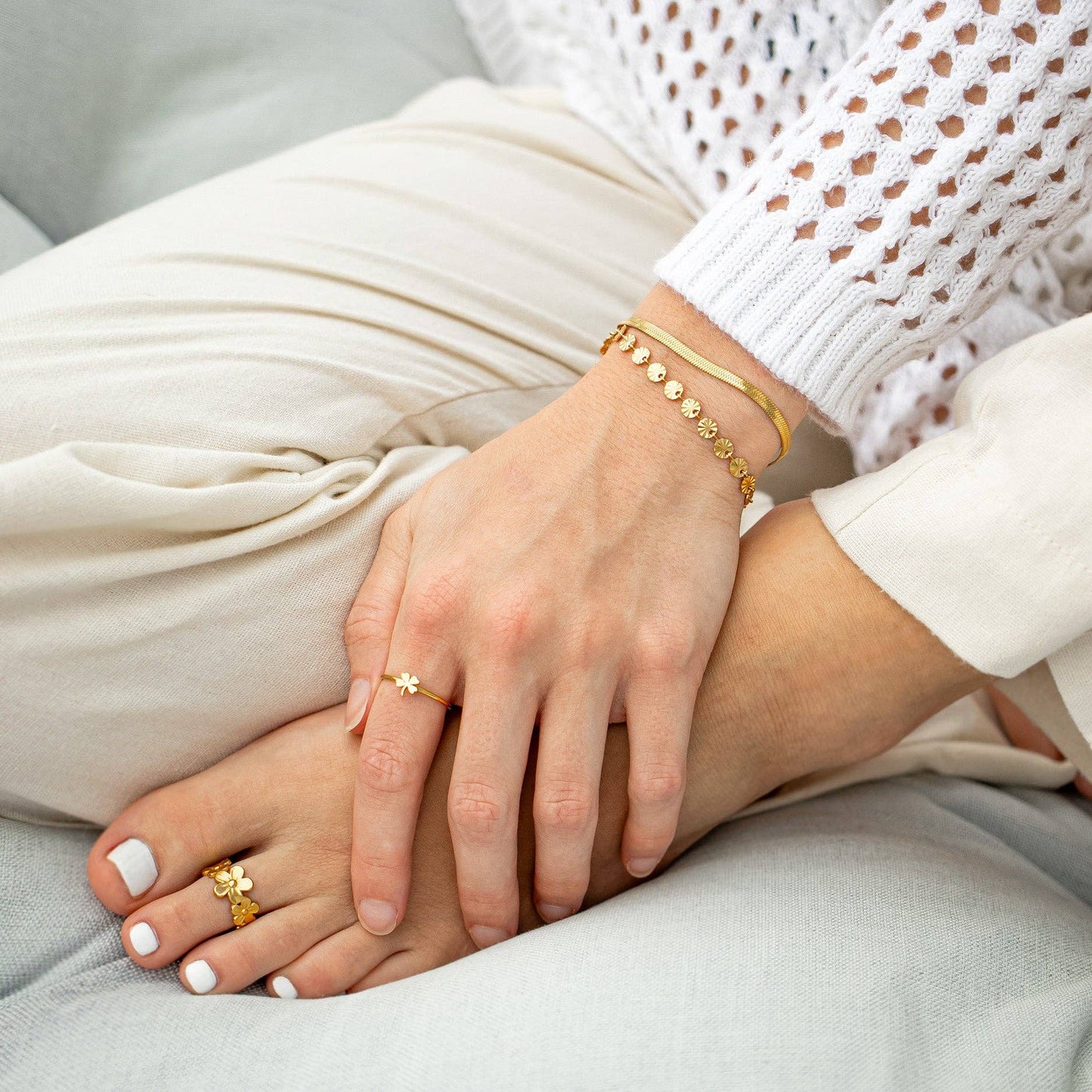 Sunburst Chain Bracelet