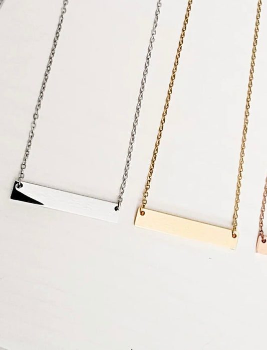 Personalized Bar Necklace