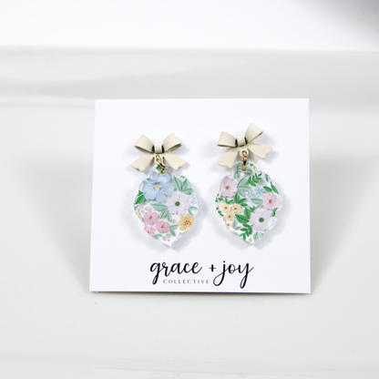 Pastel Spring Floral Earrings