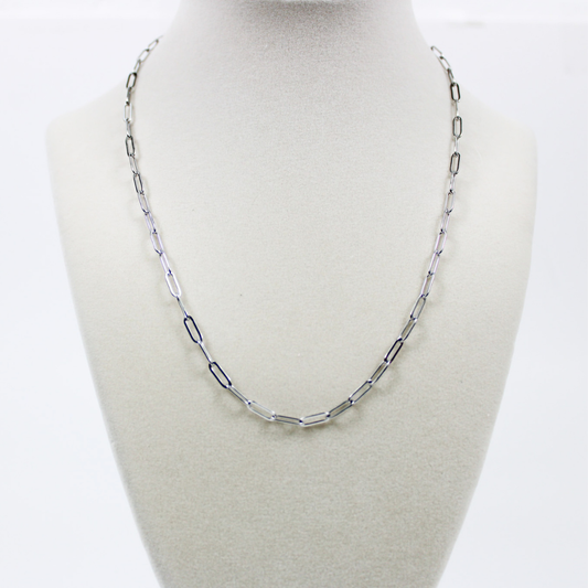 Paperclip Chain Charm Necklace