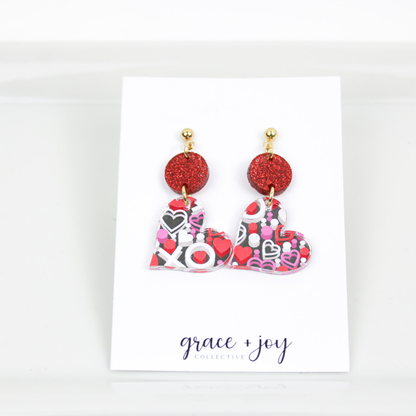 XO Valentines Day Earrings