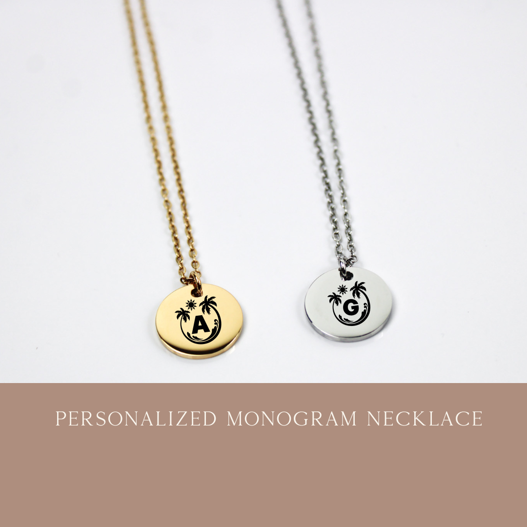 Personalized 15mm Disc Necklace