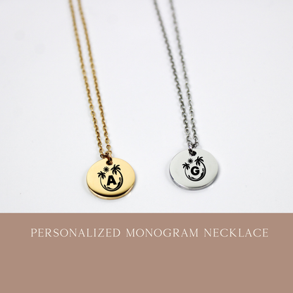 Personalized 15mm Disc Necklace