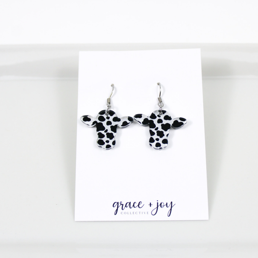 Cow Print Earrings