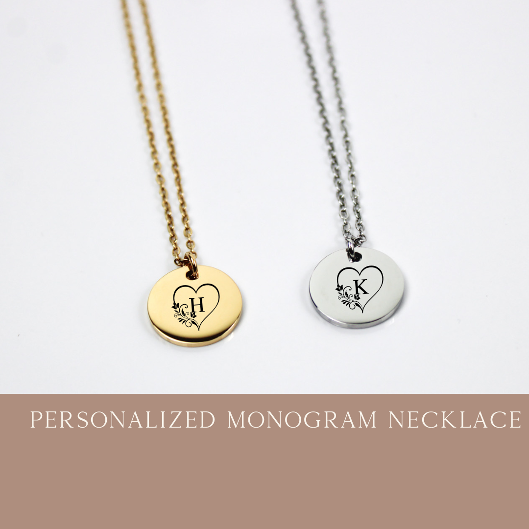 Personalized 15mm Disc Necklace