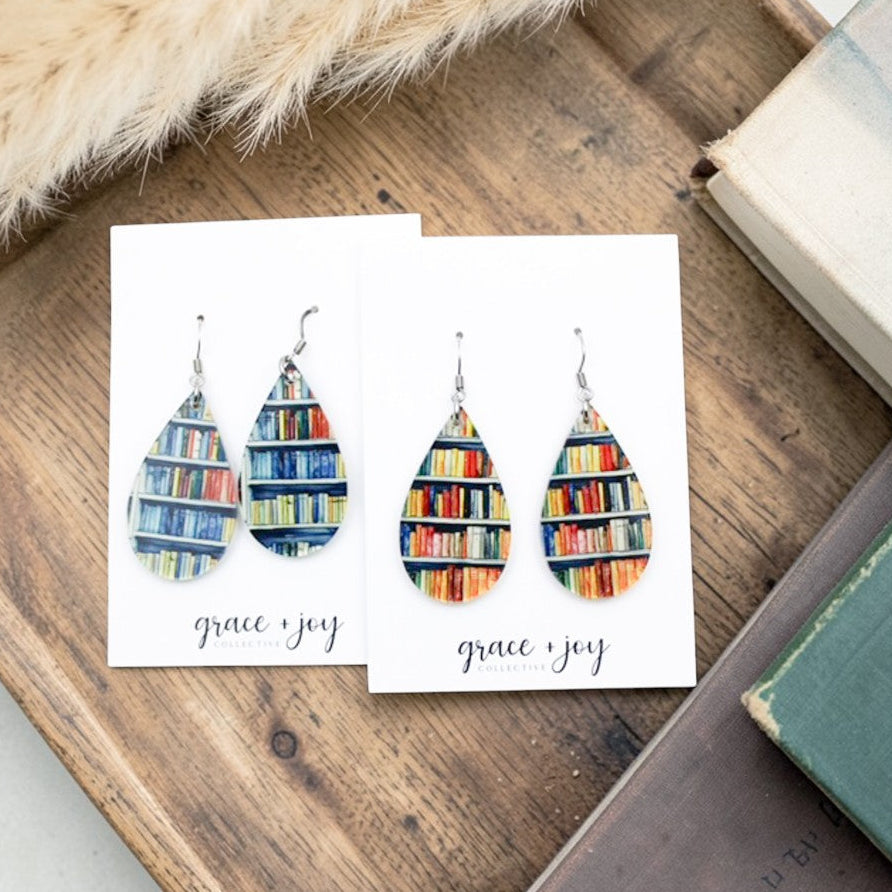 Book Shelf Earrings