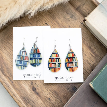 Book Shelf Earrings