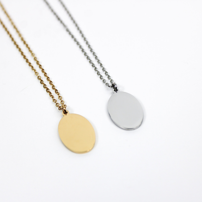 Personalized Oval Necklace