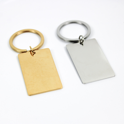 Personalized Rectangle Keychain
