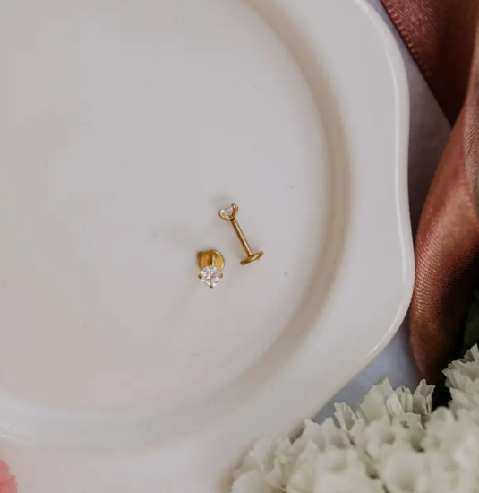 Diamond Flat Back Studs