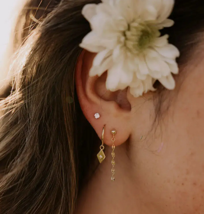 Diamond Flat Back Studs