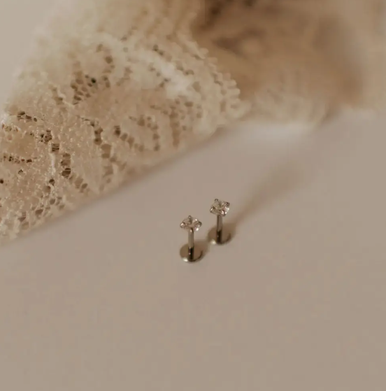 Diamond Flat Back Studs