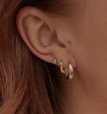 Iris Diamond Hoops