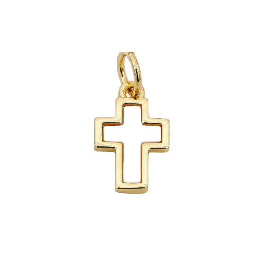 Pearl Cross Charm