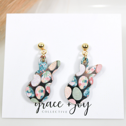 Pastel Easter Bunny Earrings - Dangle image 5