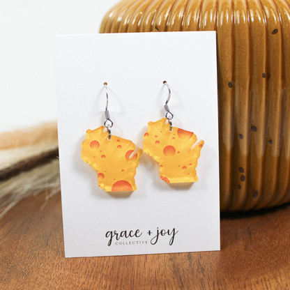 Wisconsin Cheese Earrings -Dangle image 2