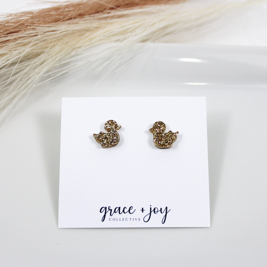 Rubber Duckie Stud Earrings image 1