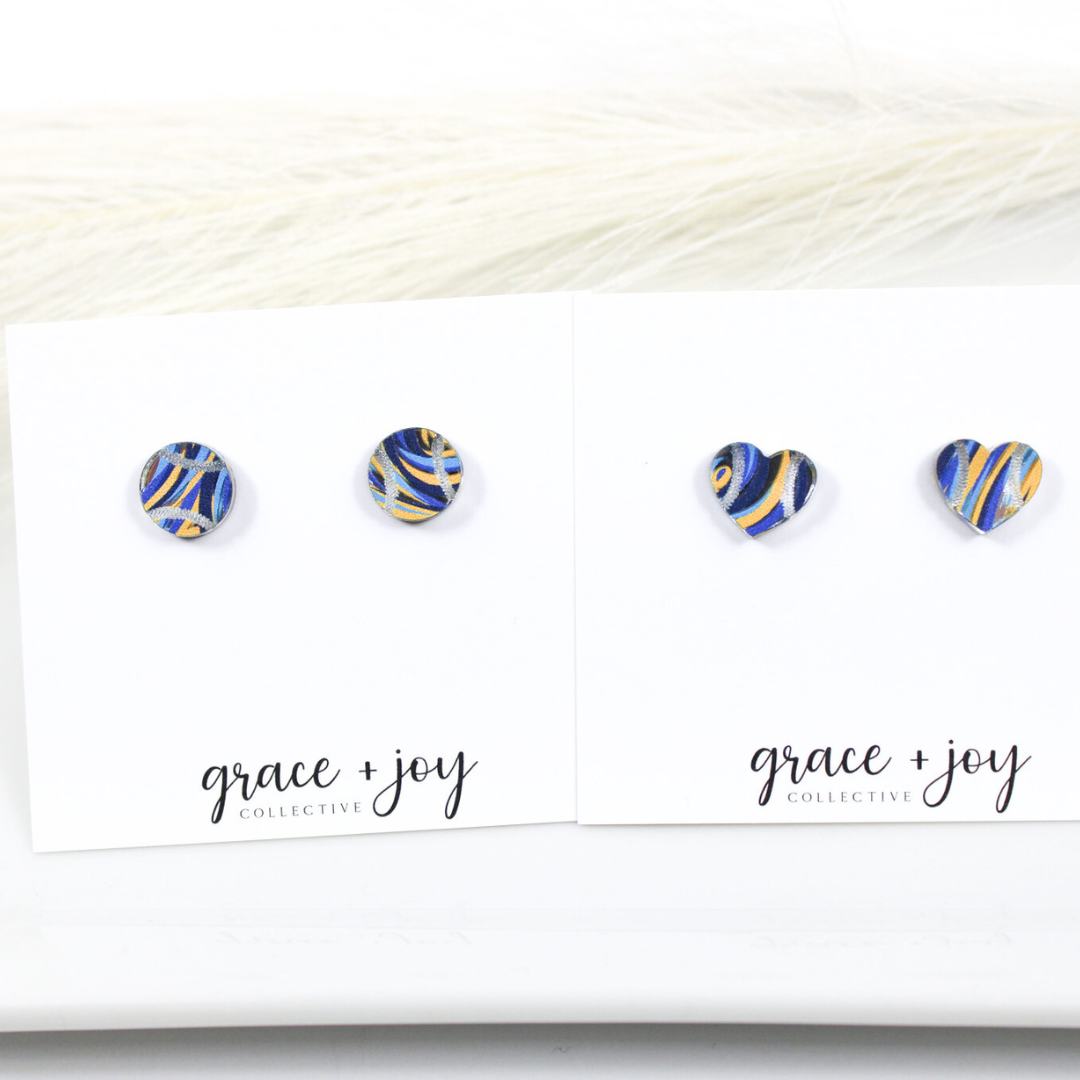 Milwaukee Brewer Earrings -Stud basball image 0