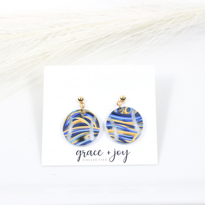 Milwaukee Brewer Baseball Earrings -Dangle image 0