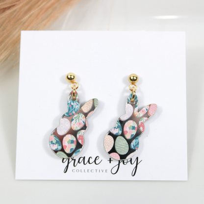 Pastel Easter Bunny Earrings - Dangle image 4
